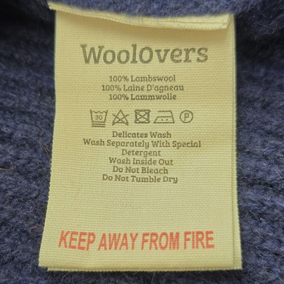 WoolOvers Striped Lambswool Sweater Womens Size L Colorful Knit Jumper - Picture 6 of 9